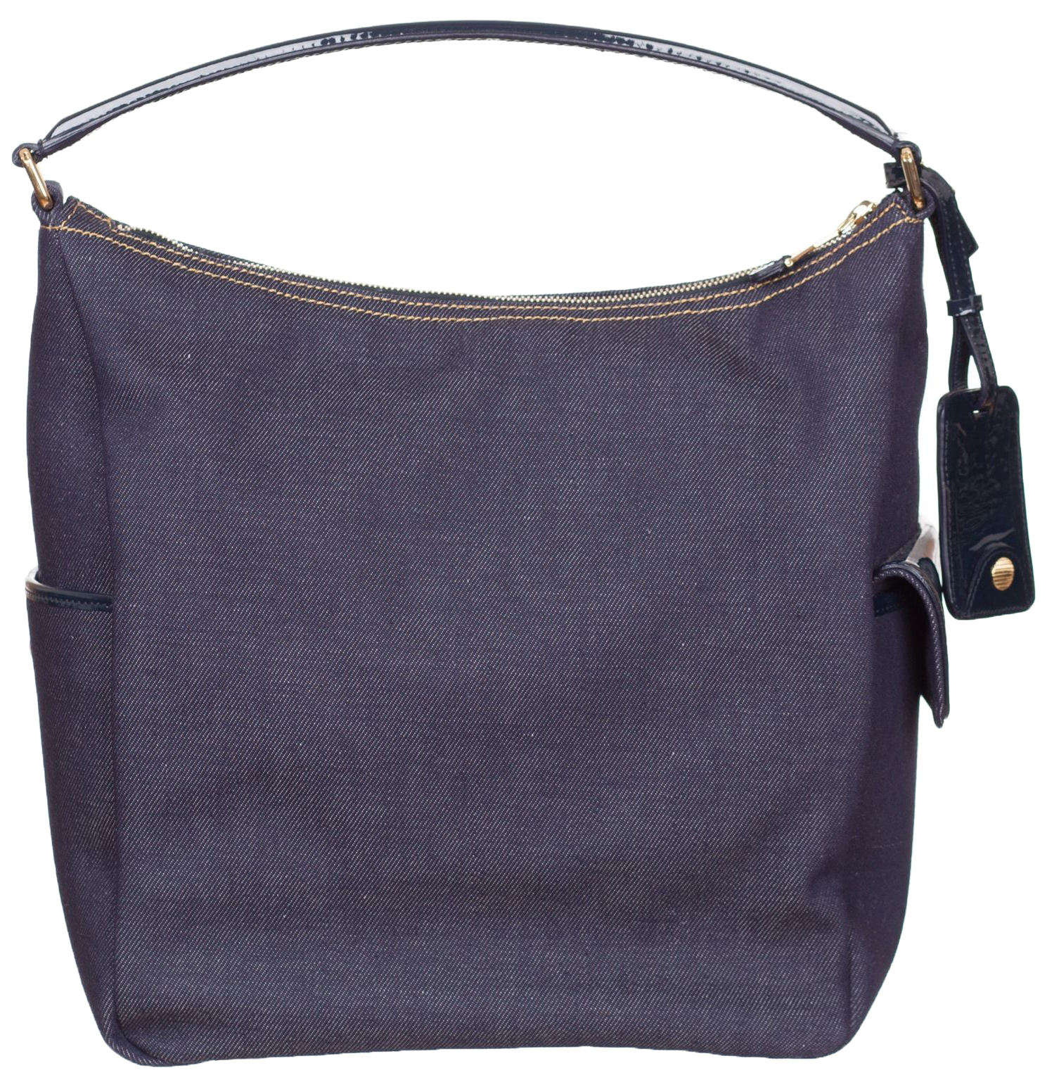 $1195 YSL Yves Saint Laurent Denim Purse Shoulder Bag Hobo