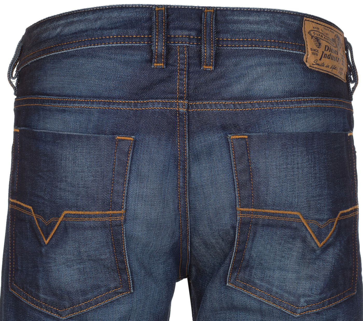 Diesel Men's Dark Blue Cotton Wash 0073N Regular-Bootcut Zatiny Denim Jeans Pants W33 L30