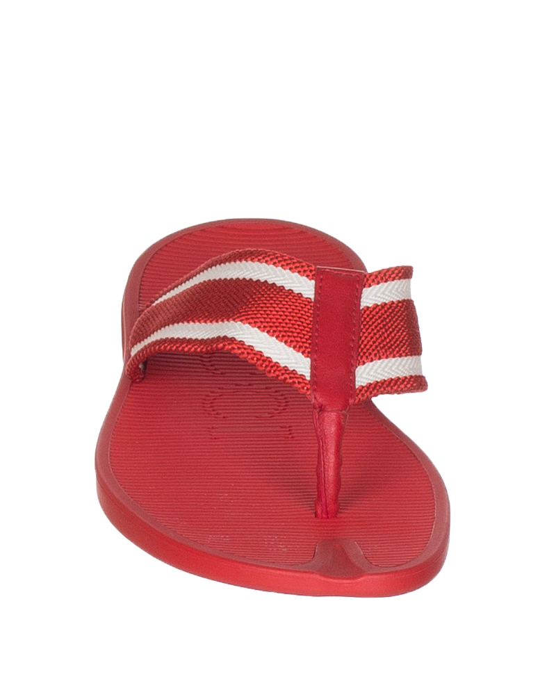 gucci flip flops red