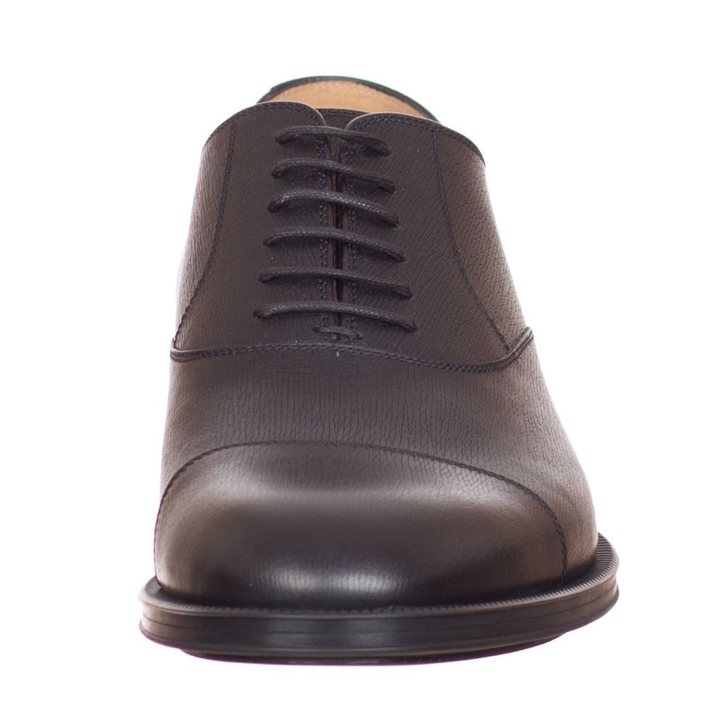 Gucci Men�s Black 100 Leather Laceup Oxfords Shoes