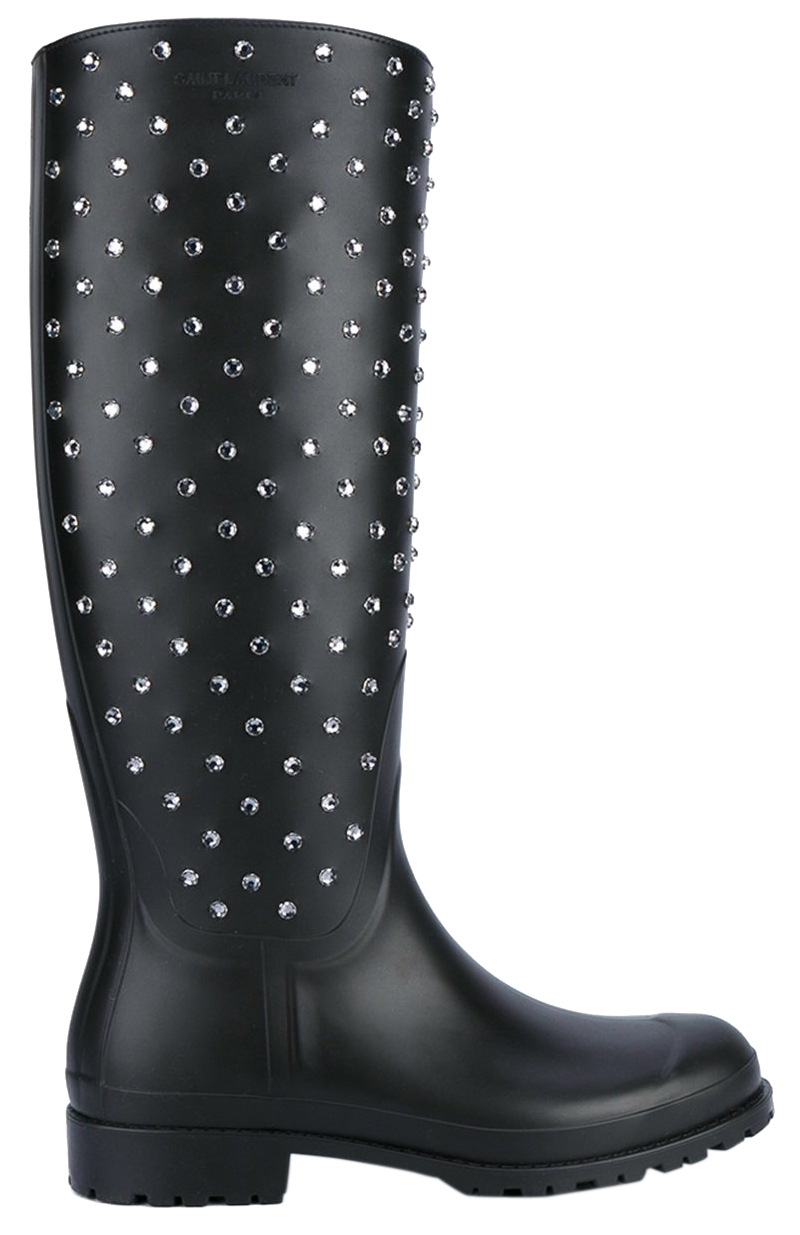 saint laurent festival rain boots