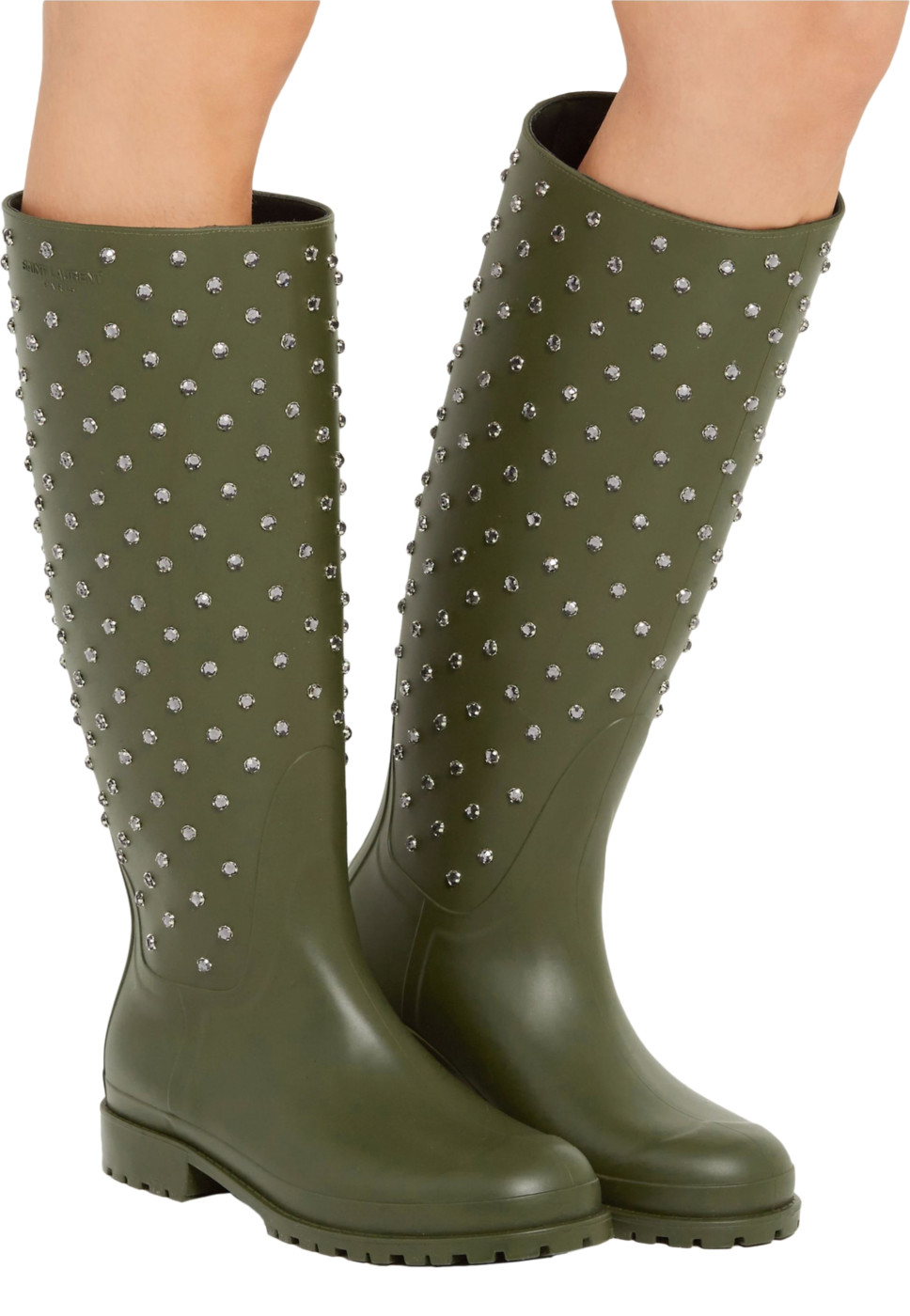 saint laurent festival rain boots