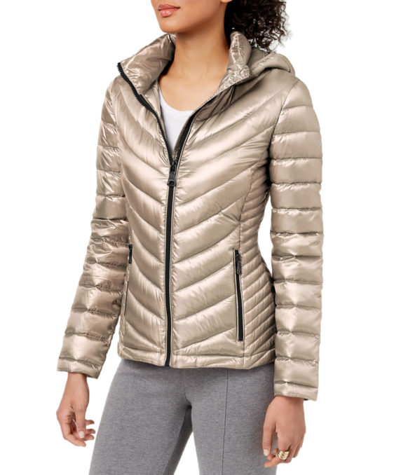 Calvin Klein Women's Hooded Packable Down Puffer Coat Jacket