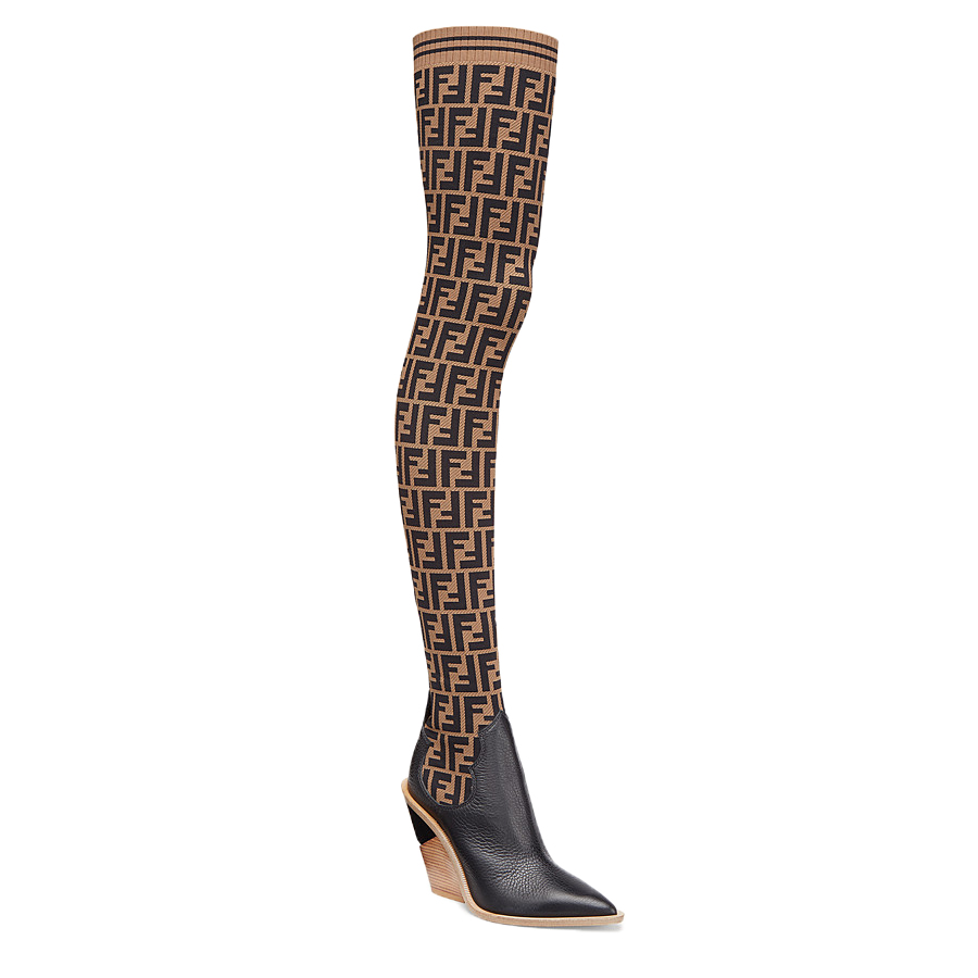fendi over the knee sock boots